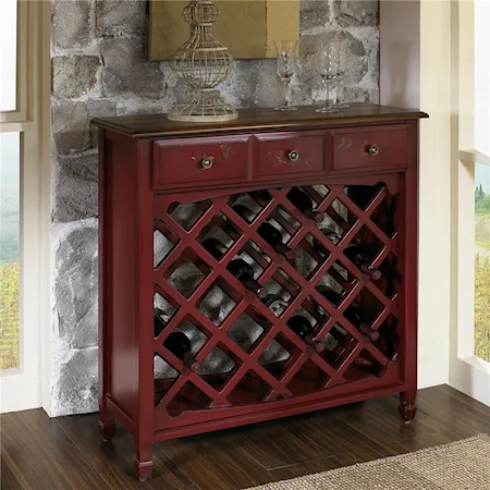 Chanti Rouge Wine Cabinet